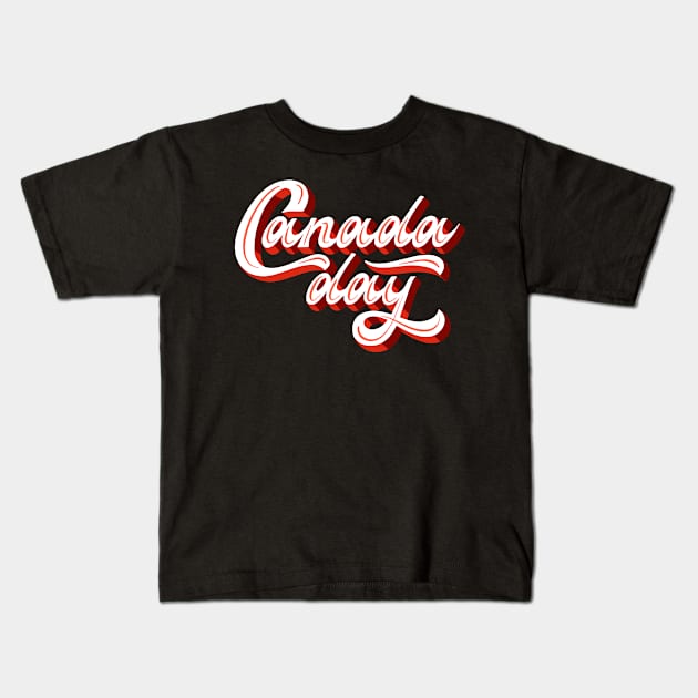 Canada Day Kids T-Shirt by Oh My Gift Art